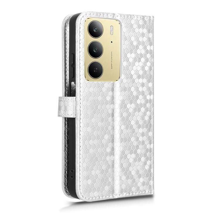 For Realme C75 4G Honeycomb Dot Texture Leather Phone Case