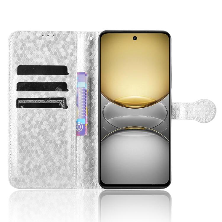 For Realme C75 4G Honeycomb Dot Texture Leather Phone Case