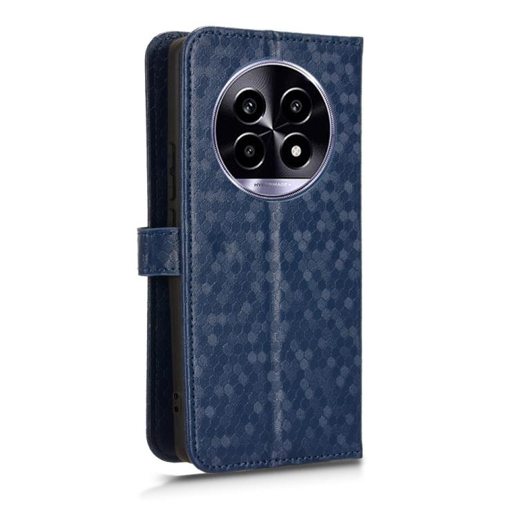 For Realme 14 Pro Lite / 13 Pro Global Honeycomb Dot Texture Leather Phone Case