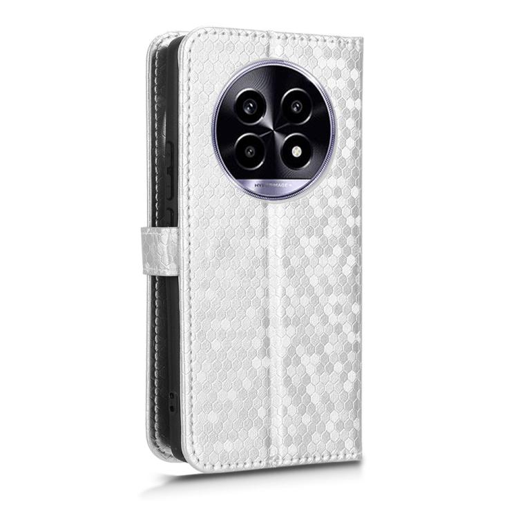 For Realme 14 Pro Lite / 13 Pro Global Honeycomb Dot Texture Leather Phone Case