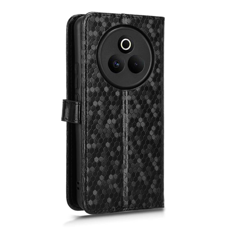 For Realme P3 Pro Honeycomb Dot Texture Leather Phone Case