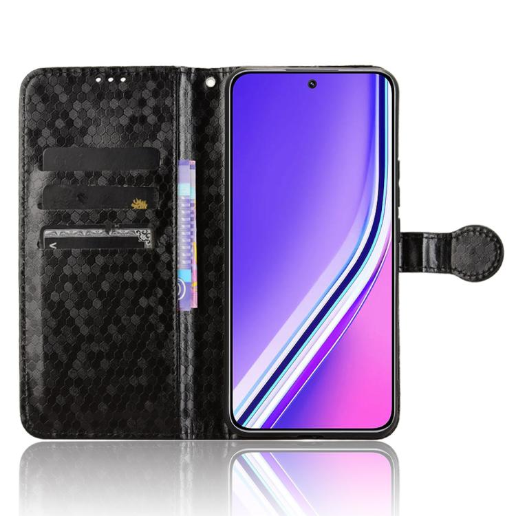 For Realme P3 Pro Honeycomb Dot Texture Leather Phone Case