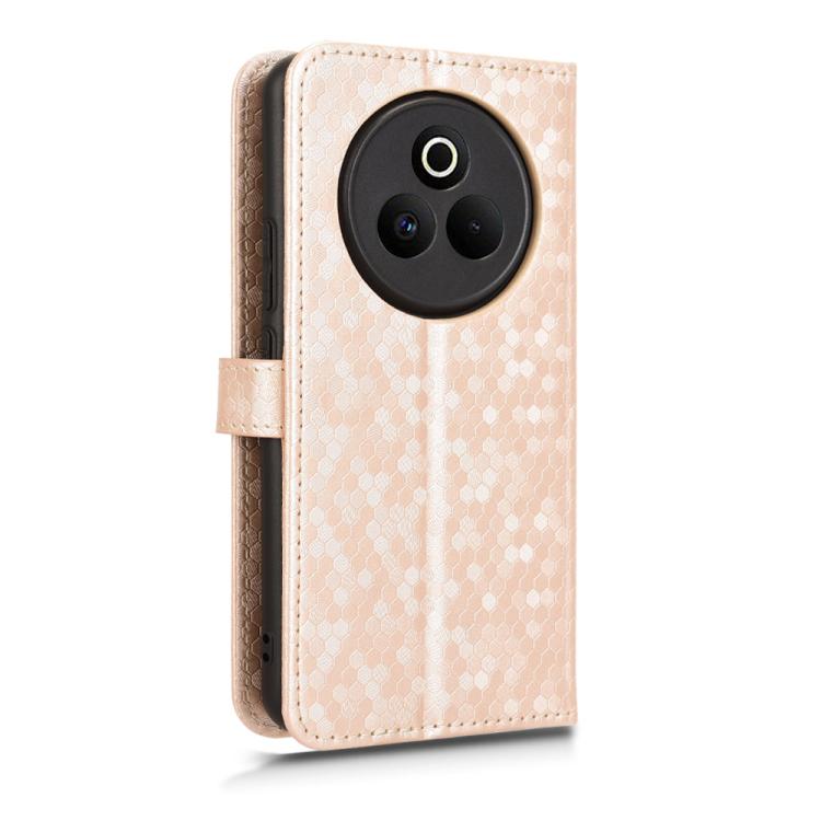For Realme P3 Pro Honeycomb Dot Texture Leather Phone Case