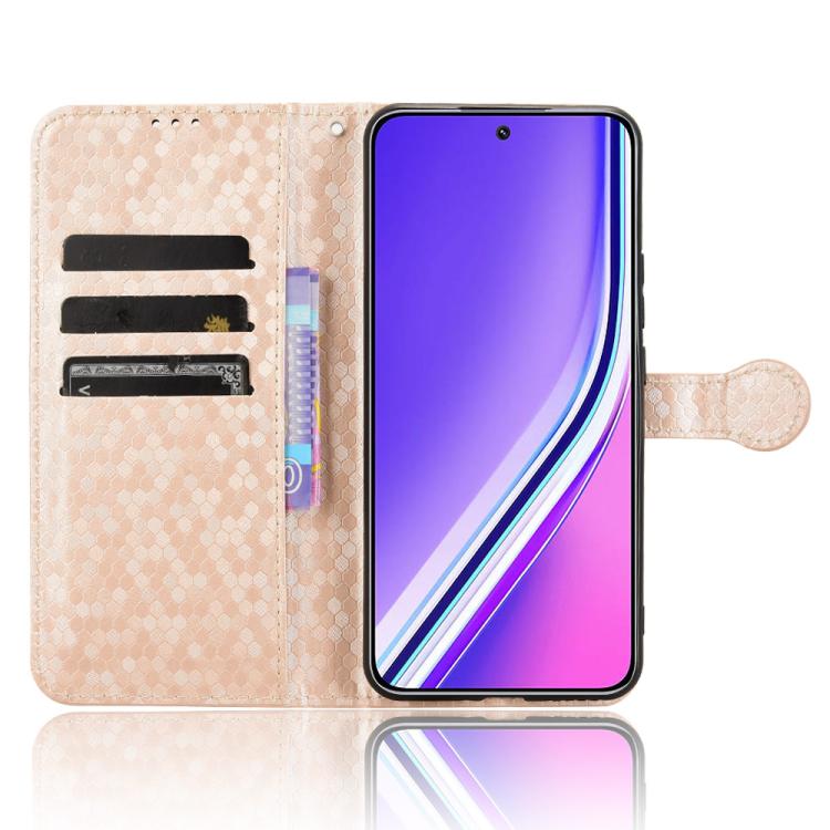 For Realme P3 Pro Honeycomb Dot Texture Leather Phone Case