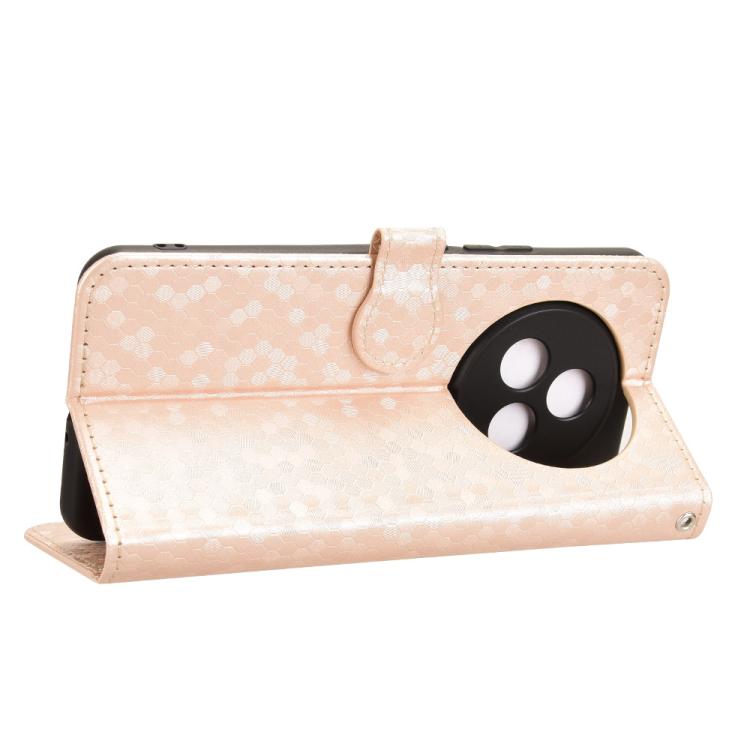 For Realme P3 Pro Honeycomb Dot Texture Leather Phone Case