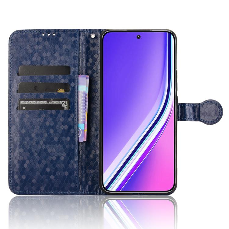 For Realme P3 Pro Honeycomb Dot Texture Leather Phone Case