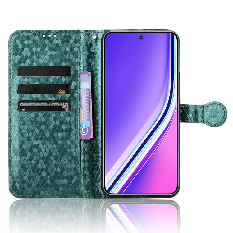 For Realme P3 Pro Honeycomb Dot Texture Leather Phone Case