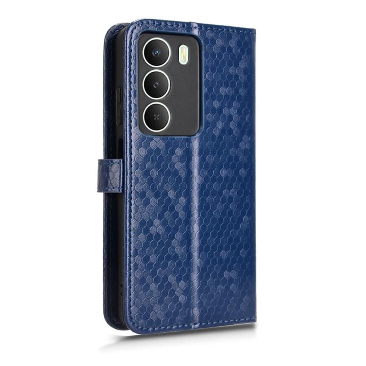 For Realme 14x 5G Malaysia / V70 Honeycomb Dot Texture Leather Phone Case