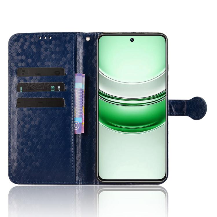 For Realme 14x 5G Malaysia / V70 Honeycomb Dot Texture Leather Phone Case
