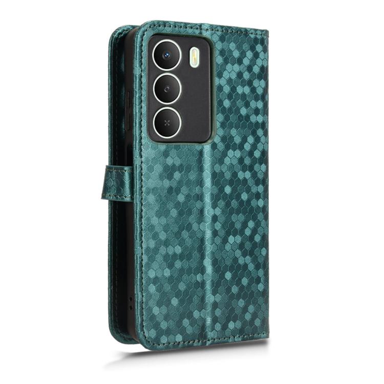 For Realme 14x 5G Malaysia / V70 Honeycomb Dot Texture Leather Phone Case