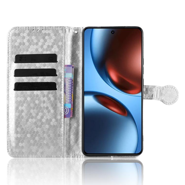 For Realme GT 7 5G Global Honeycomb Dot Texture Leather Phone Case