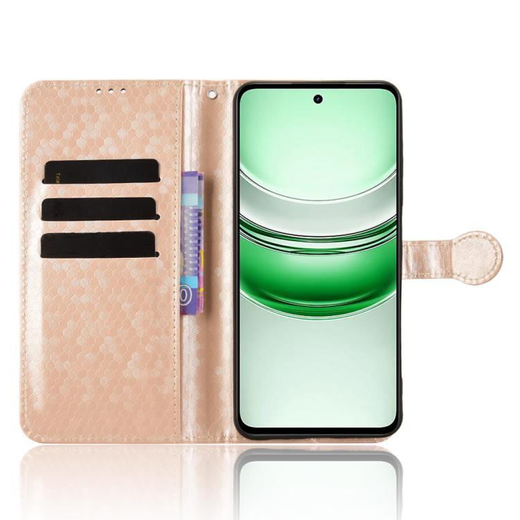 For Realme C71 4G Honeycomb Dot Texture Leather Phone Case