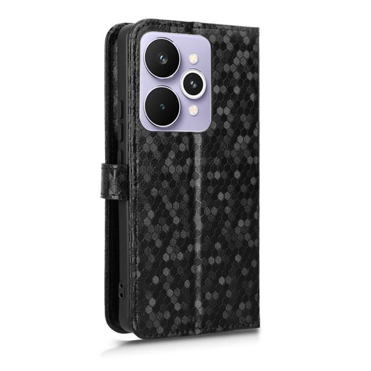 For Realme 15 5G / 15 Pro 5G Honeycomb Dot Texture Leather Phone Case