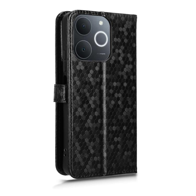 For Realme C71 4G India / Note 70T 4G Honeycomb Dot Texture Leather Phone Case