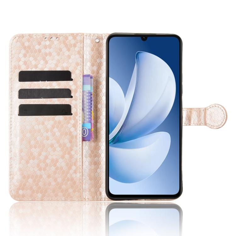 For Realme C71 4G India / Note 70T 4G Honeycomb Dot Texture Leather Phone Case