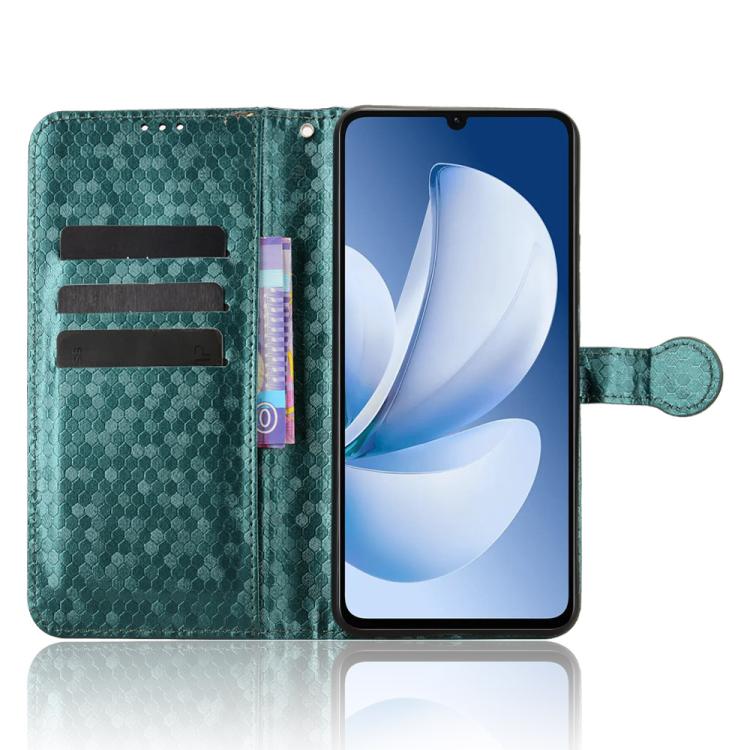 For Realme C71 4G India / Note 70T 4G Honeycomb Dot Texture Leather Phone Case