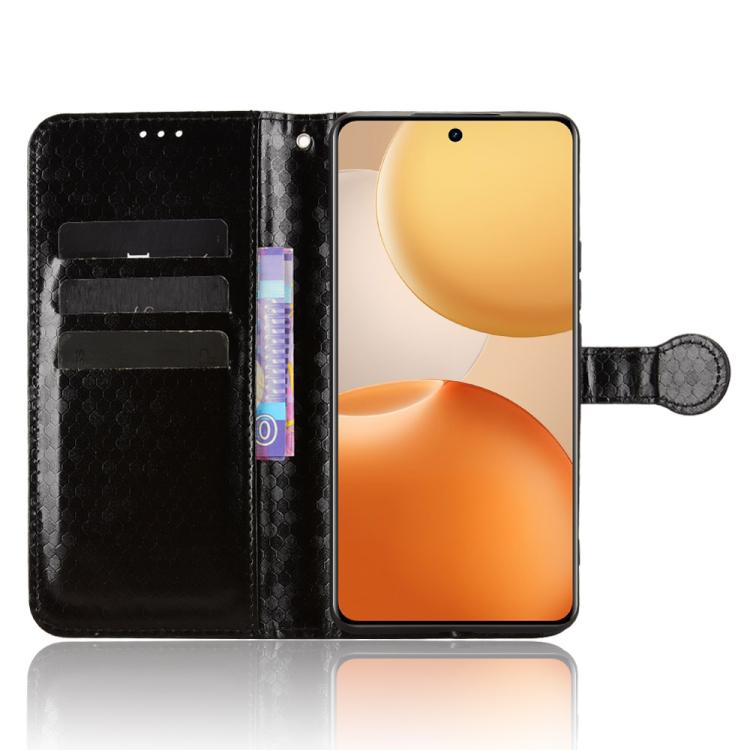 For Realme P4 5G Honeycomb Dot Texture Leather Phone Case