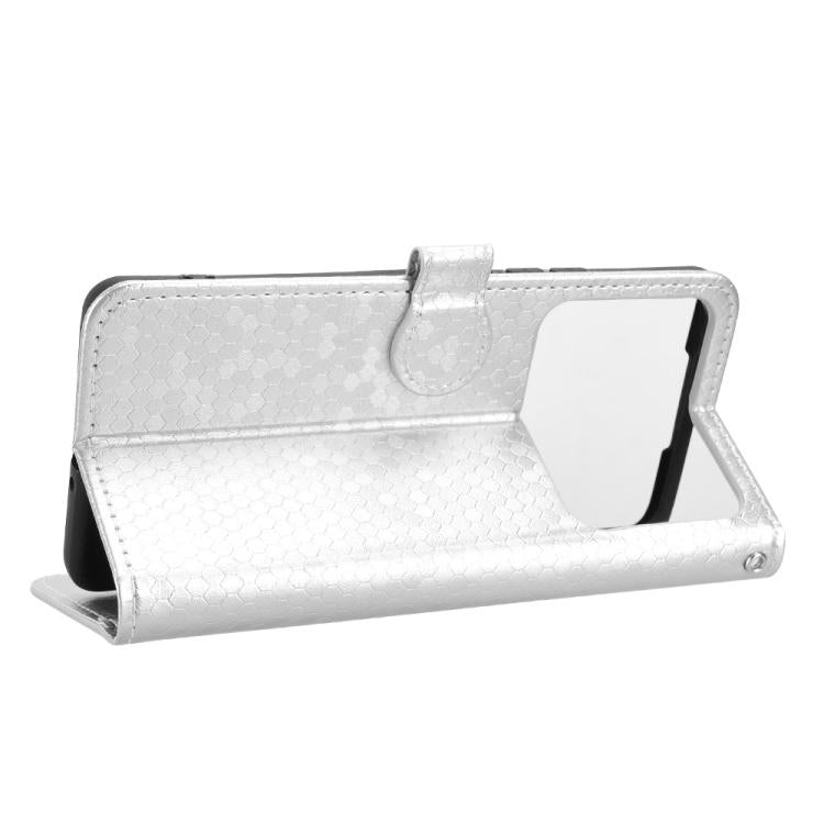 For Realme P4 5G Honeycomb Dot Texture Leather Phone Case