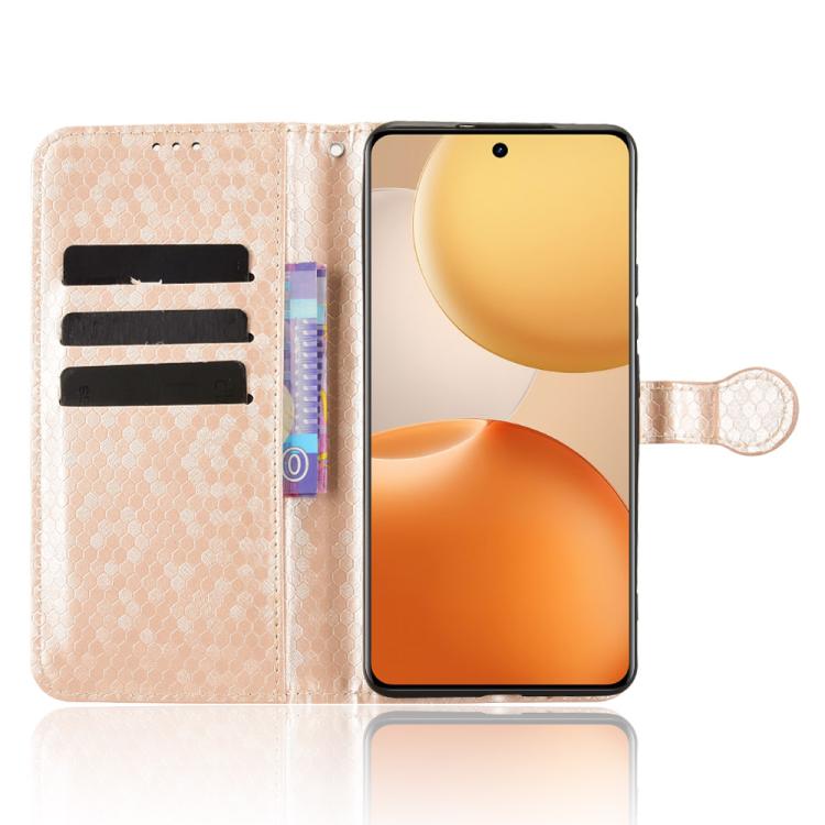 For Realme P4 Pro 5G Honeycomb Dot Texture Leather Phone Case