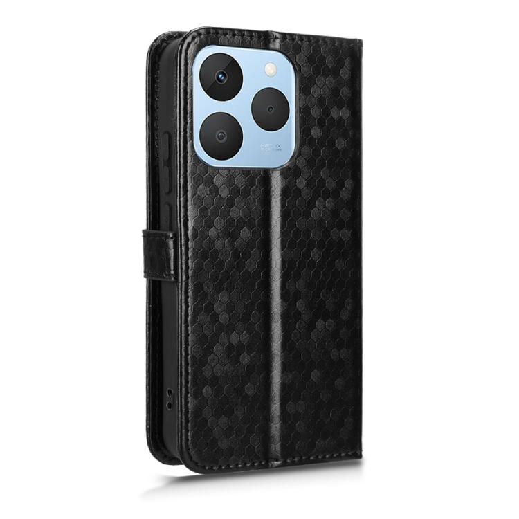 For Realme 15T 5G Honeycomb Dot Texture Leather Phone Case