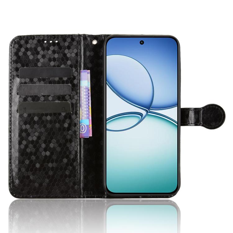 For Realme 15T 5G Honeycomb Dot Texture Leather Phone Case