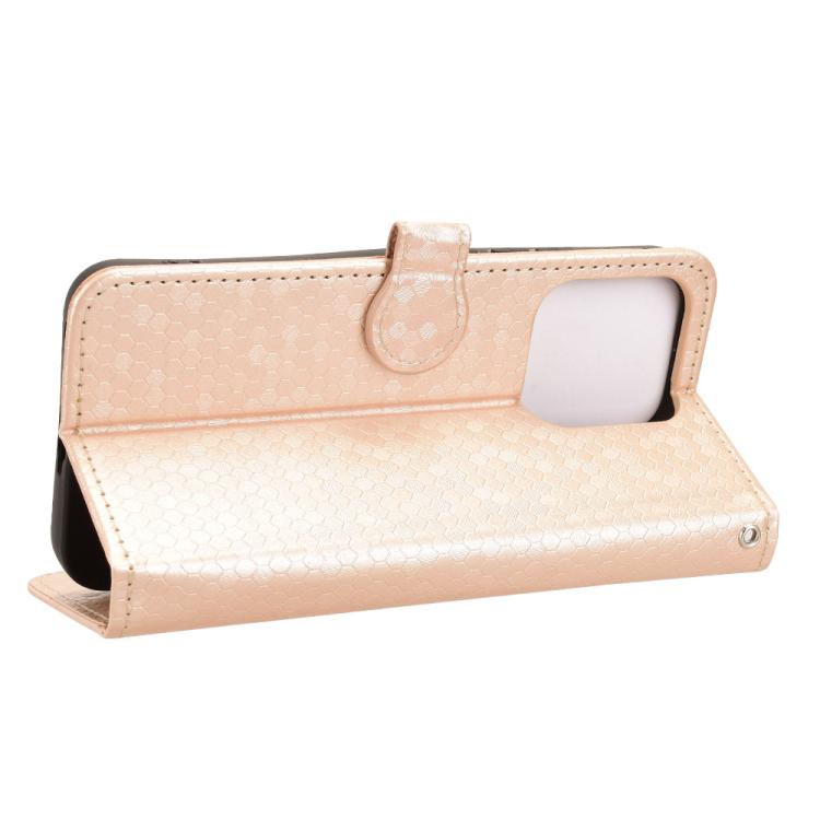 For Realme 15T 5G Honeycomb Dot Texture Leather Phone Case