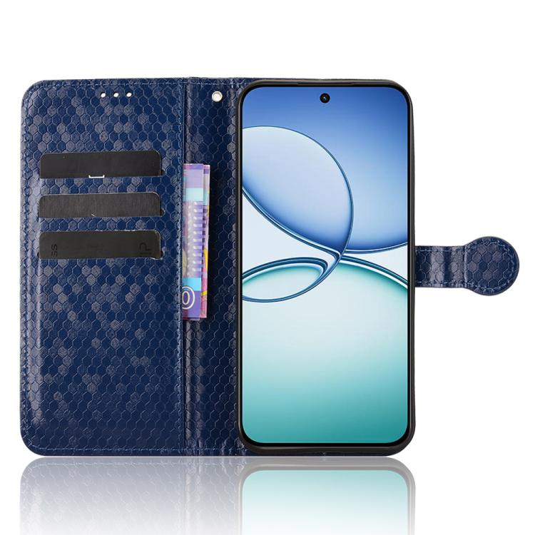 For Realme 15T 5G Honeycomb Dot Texture Leather Phone Case