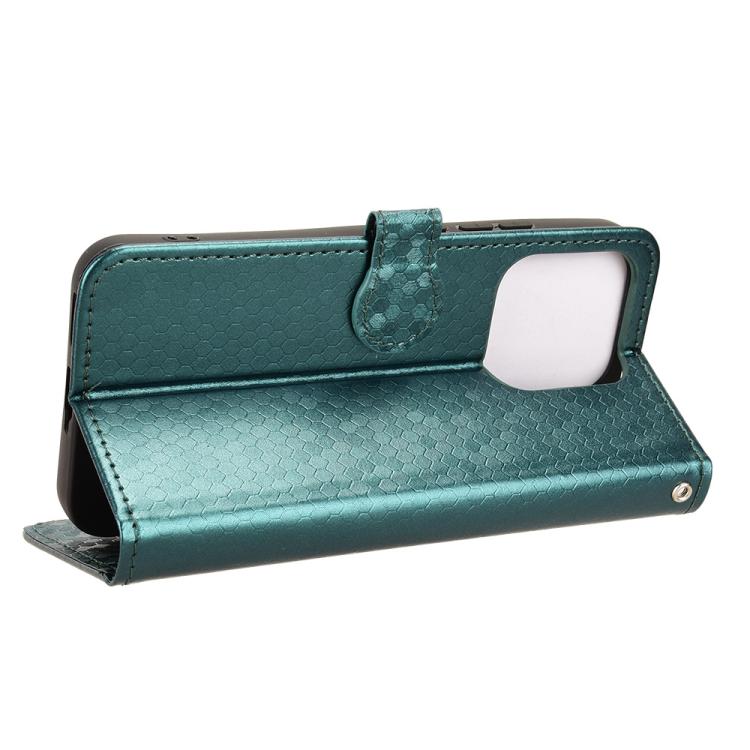 For Realme 15T 5G Honeycomb Dot Texture Leather Phone Case