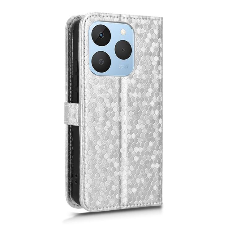 For Realme 15T 5G Honeycomb Dot Texture Leather Phone Case
