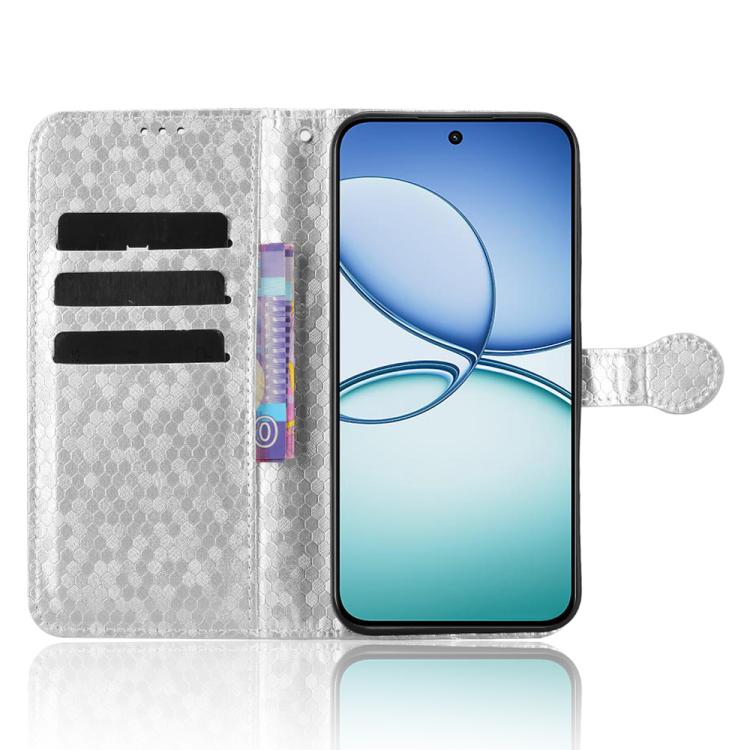 For Realme 15T 5G Honeycomb Dot Texture Leather Phone Case