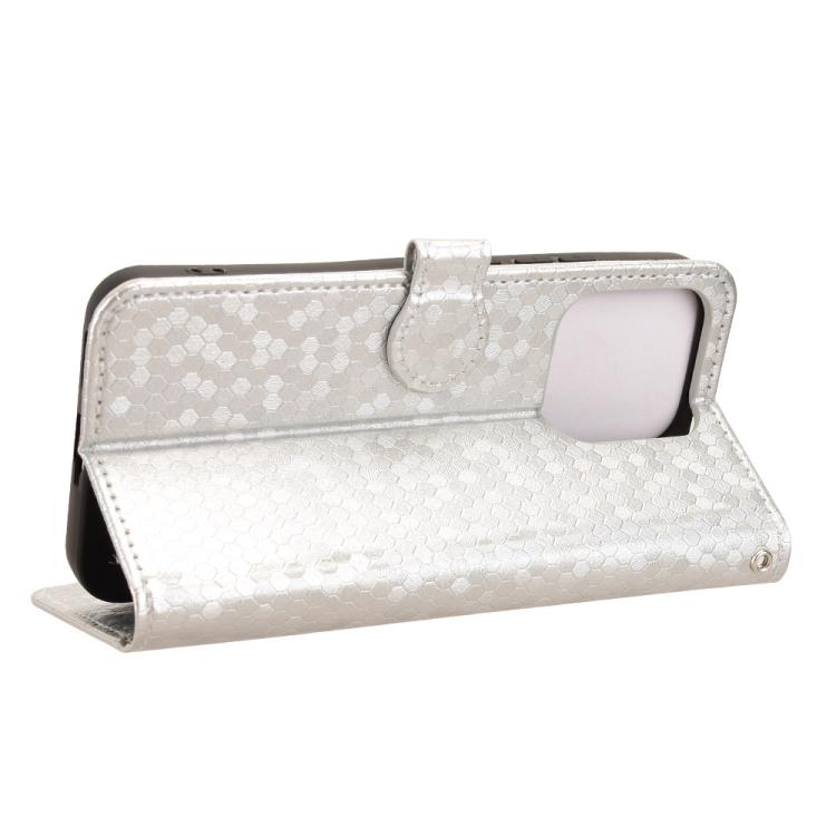 For Realme 15T 5G Honeycomb Dot Texture Leather Phone Case