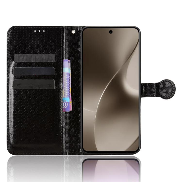 For Realme 15 SEA Honeycomb Dot Texture Leather Phone Case