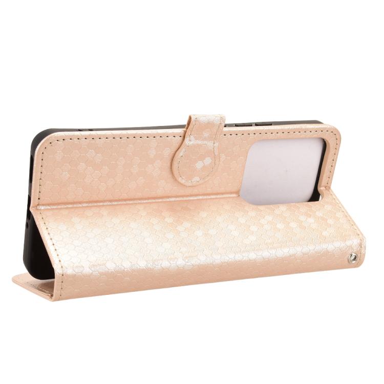 For Realme 15 SEA Honeycomb Dot Texture Leather Phone Case