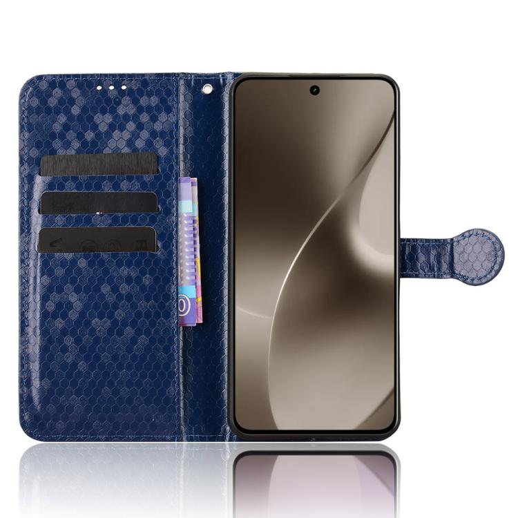 For Realme 15 SEA Honeycomb Dot Texture Leather Phone Case