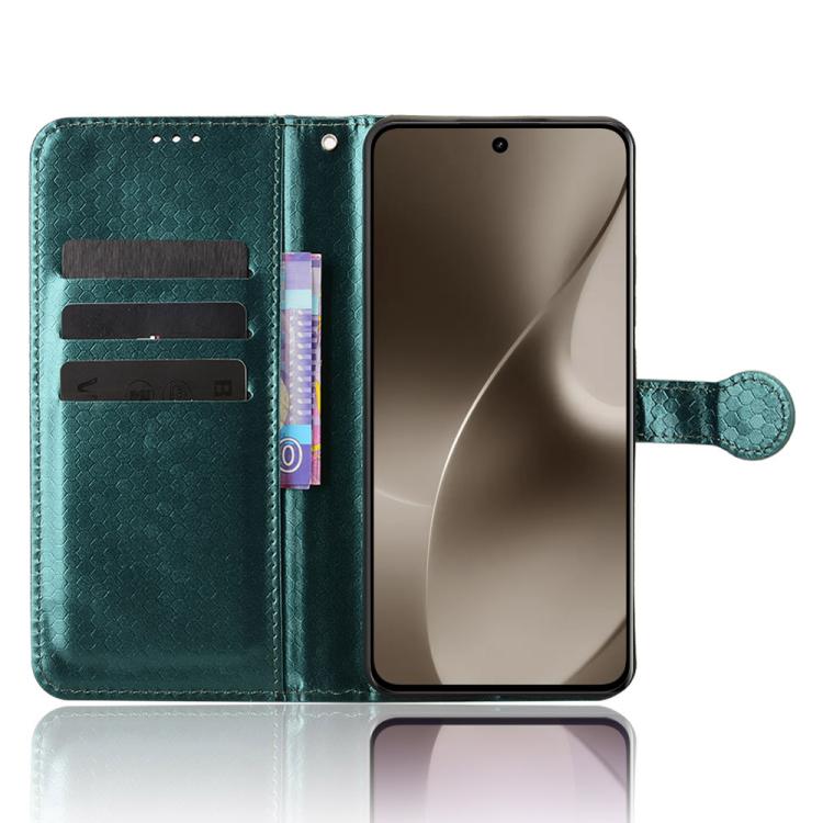 For Realme 15 SEA Honeycomb Dot Texture Leather Phone Case
