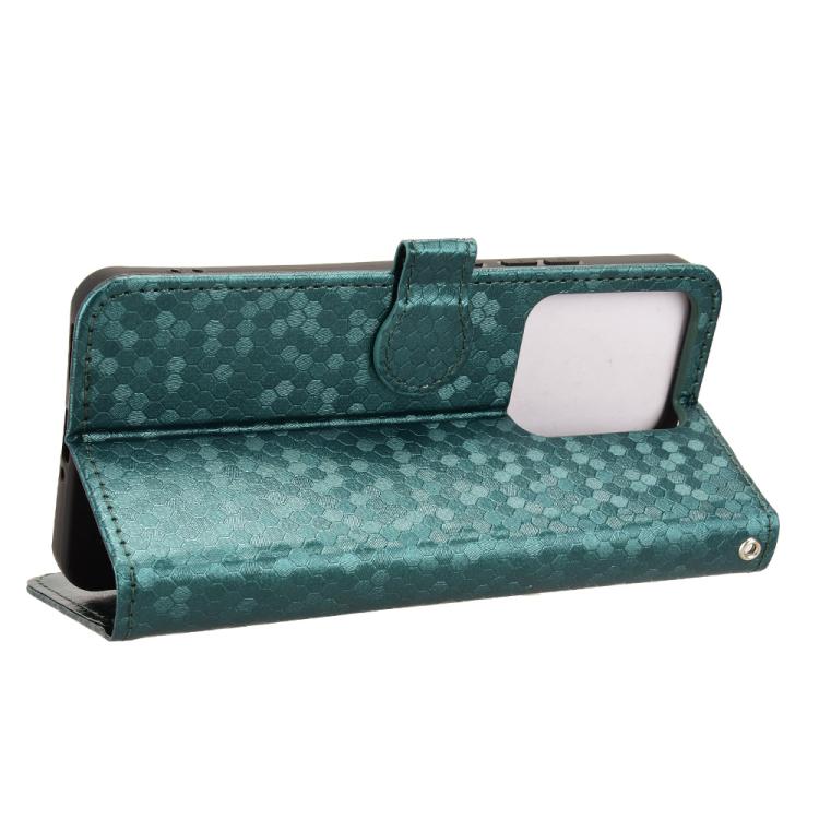 For Realme 15 SEA Honeycomb Dot Texture Leather Phone Case