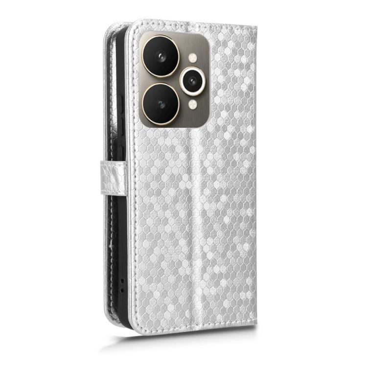 For Realme 15 SEA Honeycomb Dot Texture Leather Phone Case