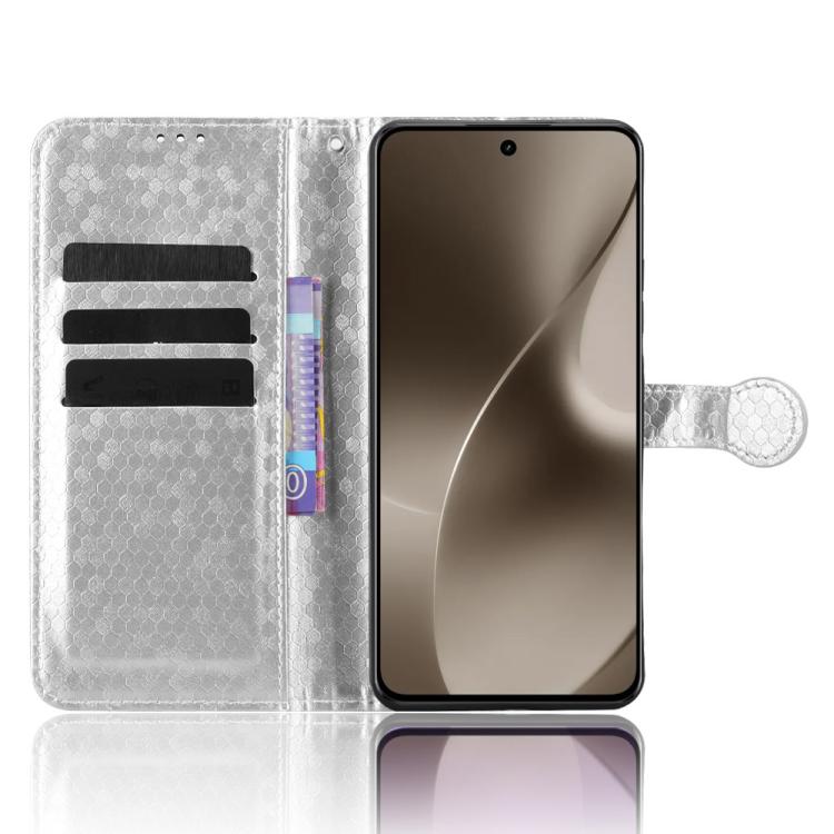 For Realme 15 SEA Honeycomb Dot Texture Leather Phone Case