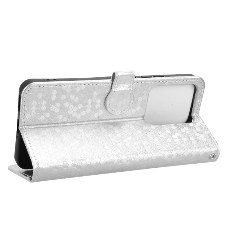For Realme 15 SEA Honeycomb Dot Texture Leather Phone Case
