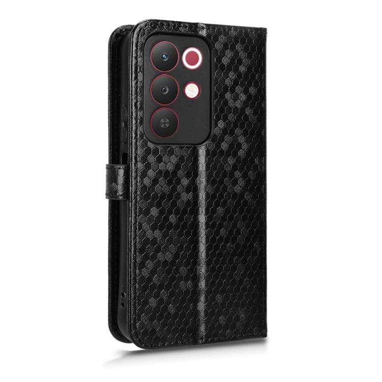For Realme 15x 5G India / C85 5G Honeycomb Dot Texture Leather Phone Case