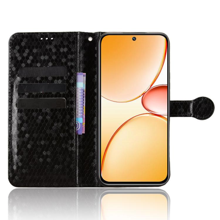 For Realme 15x 5G India / C85 5G Honeycomb Dot Texture Leather Phone Case