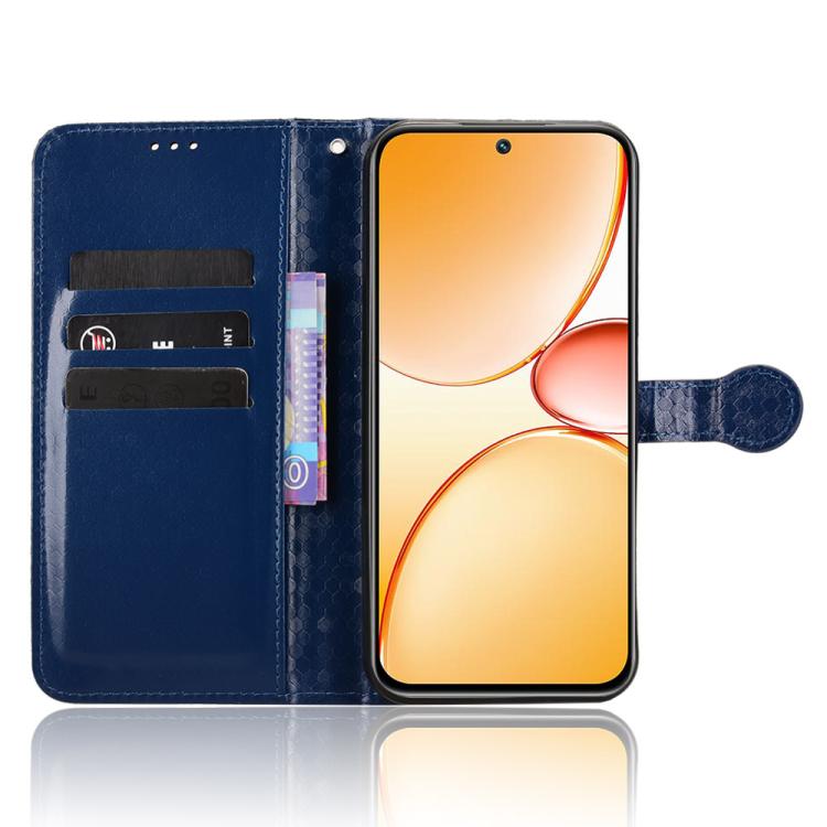For Realme 15x 5G India / C85 5G Honeycomb Dot Texture Leather Phone Case