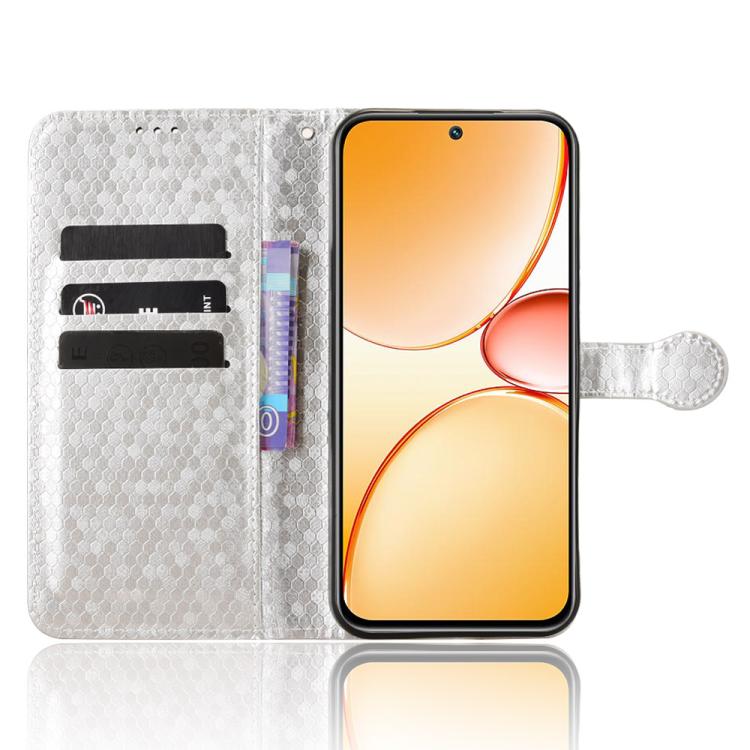 For Realme 15x 5G India / C85 5G Honeycomb Dot Texture Leather Phone Case