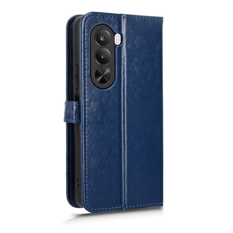 For Realme P4x 5G Honeycomb Dot Texture Leather Phone Case