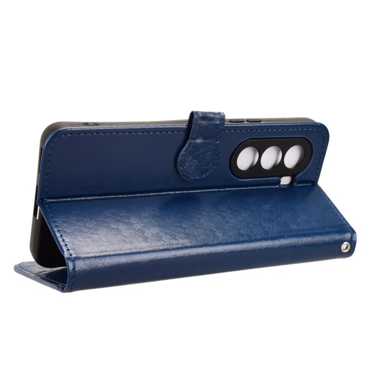 For Realme P4x 5G Honeycomb Dot Texture Leather Phone Case
