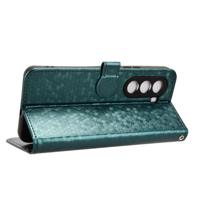 For Realme P4x 5G Honeycomb Dot Texture Leather Phone Case