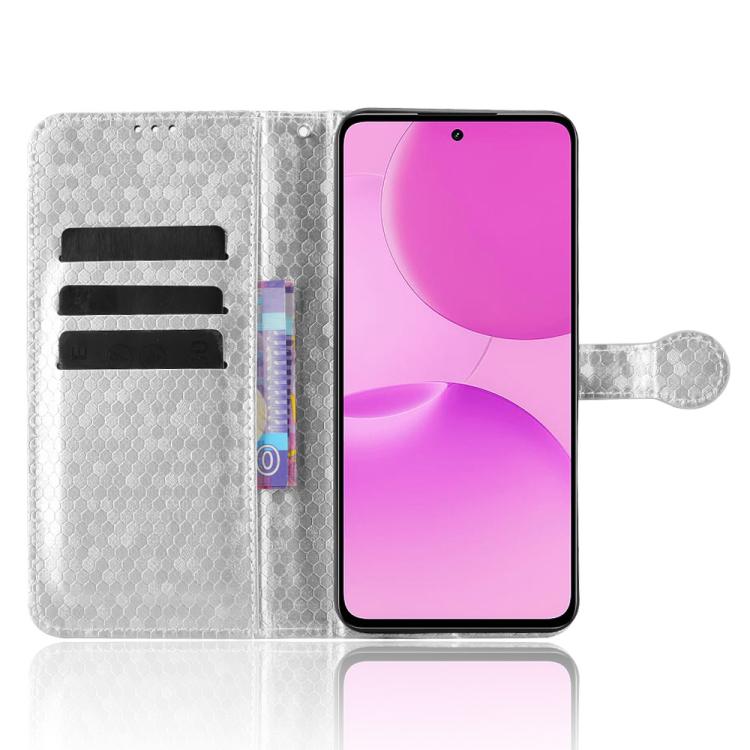 For Realme P4x 5G Honeycomb Dot Texture Leather Phone Case
