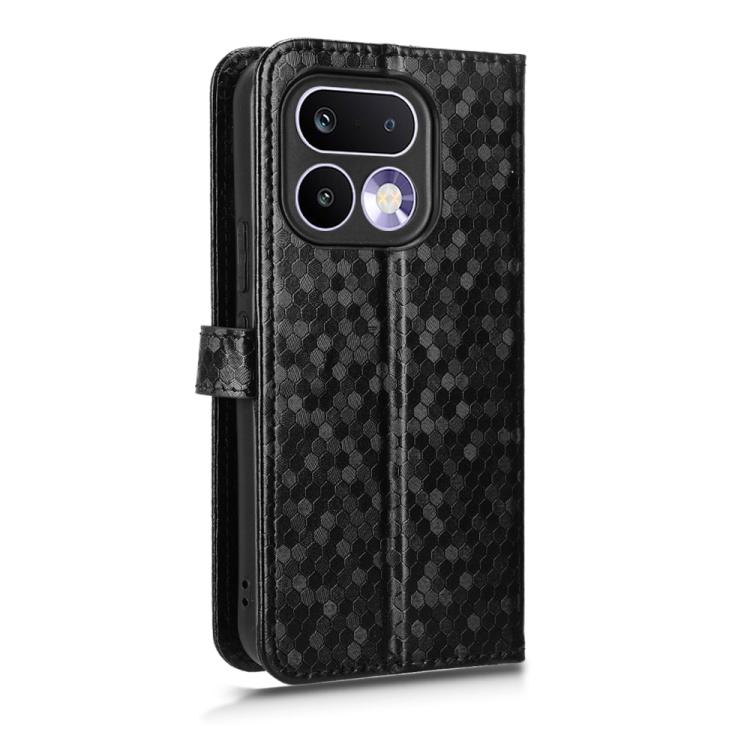 For Realme 16 Pro+ 5G Global Honeycomb Dot Texture Leather Phone Case