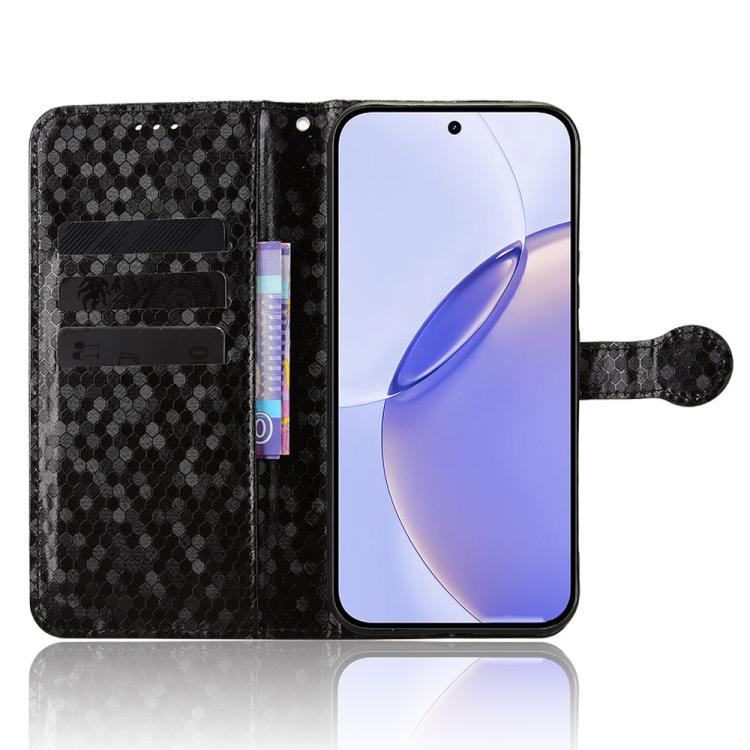 For Realme 16 Pro+ 5G Global Honeycomb Dot Texture Leather Phone Case