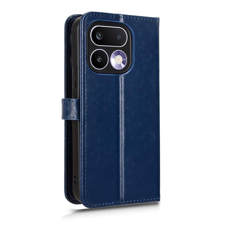 For Realme 16 Pro+ 5G Global Honeycomb Dot Texture Leather Phone Case